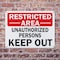 Signmission Restricted Area Unauthorized People Keep Out OSHA ANSI Sign, Plastic, 10in W x 7in L, 2PK OS-2PACK-MISC-P-710-L-19512 - alternate 4